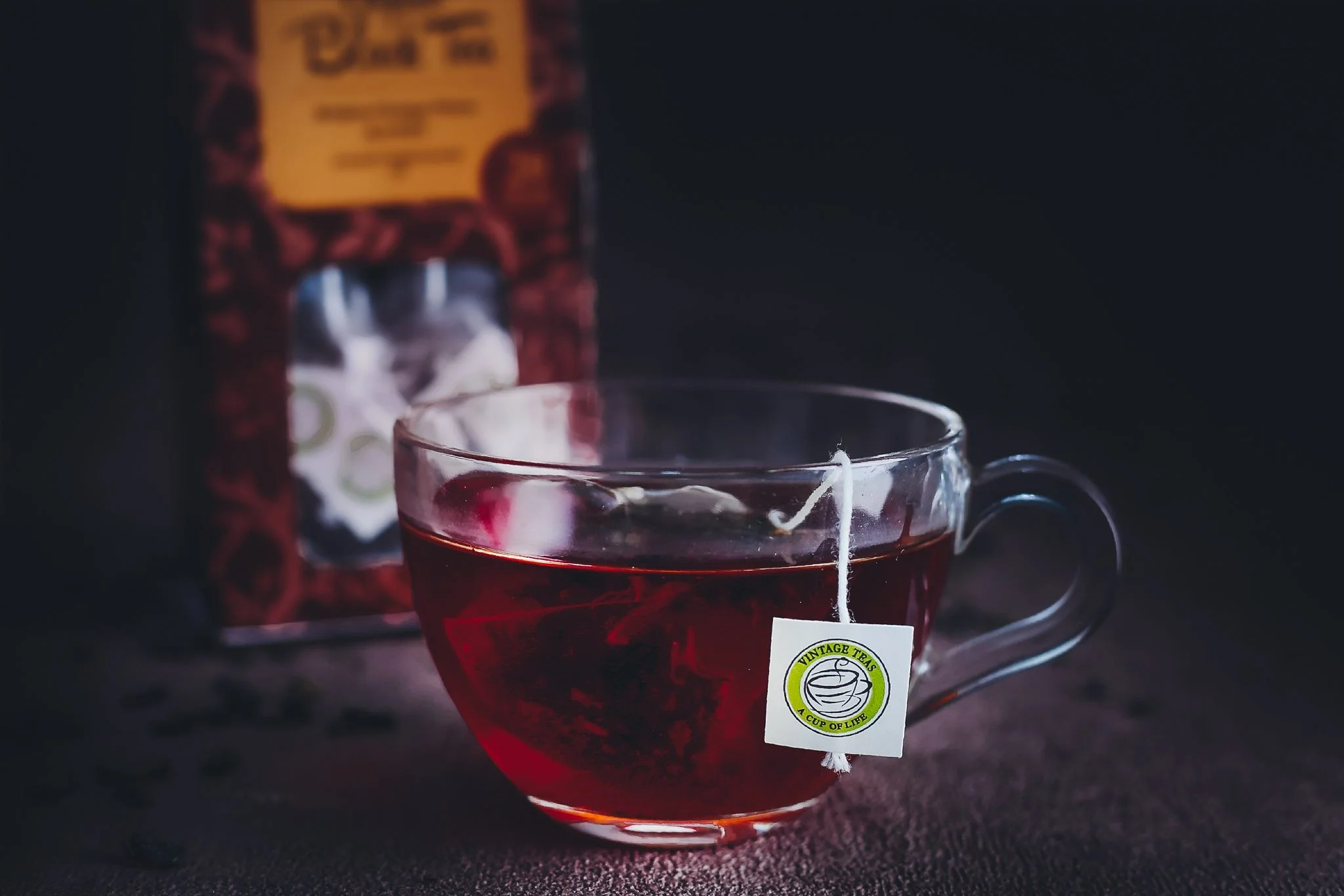 Vintage Teas Organic Black Tea Pyramid bio melnā tēja zīda piramīdas maisiņā 20 gab. 50g