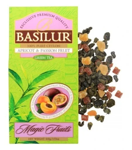 Zaļā tēja 'APRICOT & PASSION FRUIT' BASILUR 100G