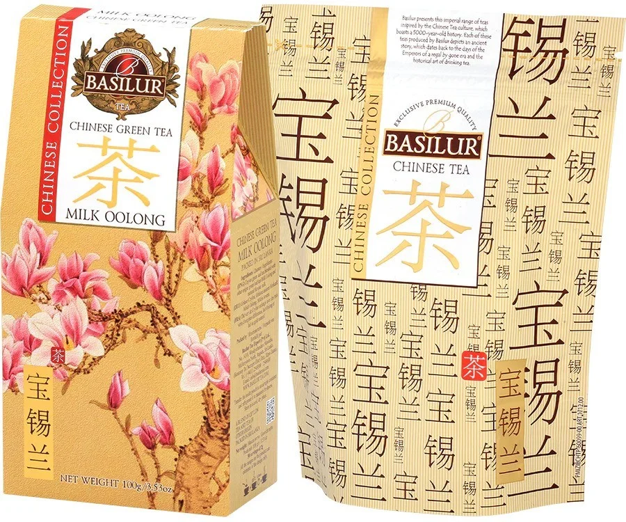 Piena Vulunas zaļā tēja "Chinese Collection" Milk Oolong BASILUR 100G
