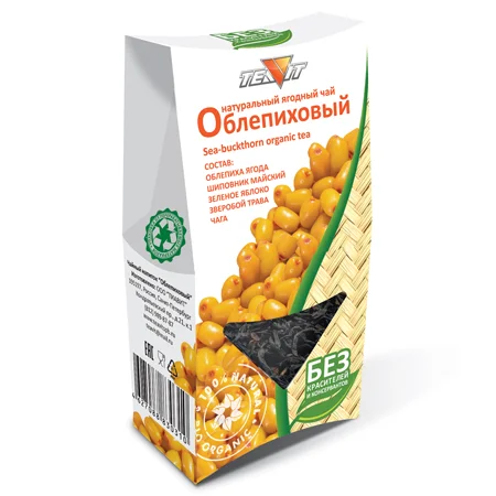 Teavit Натуральный ягодный чай "Облепиховый" (пачка 50гр)