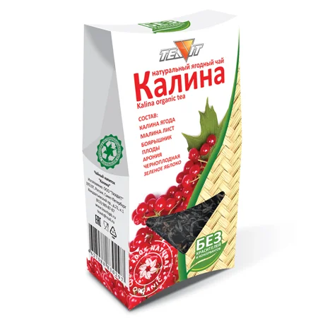 Teavit Натуральный ягодный чай "Калина" (пачка 50гр)