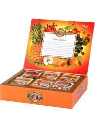 Augļu tējas asorti Dāvanu iepakojumā 60 paciņas, 108g Basilur