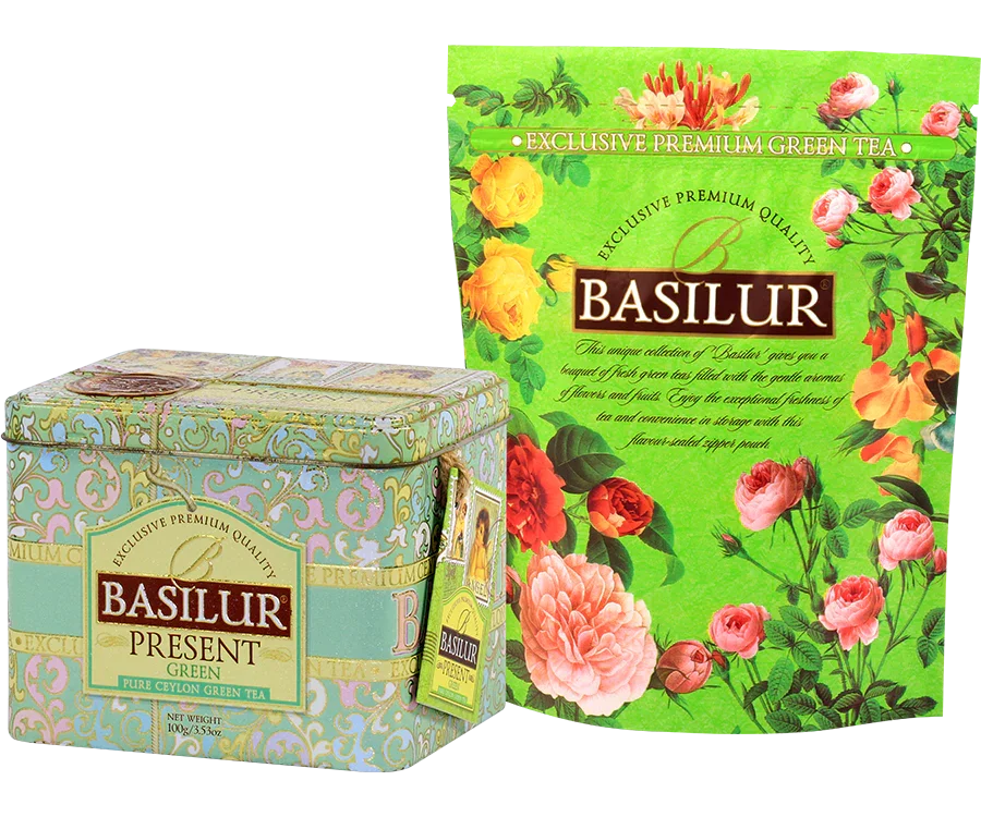 BASILUR Present GREEN zaļā tēja 100g