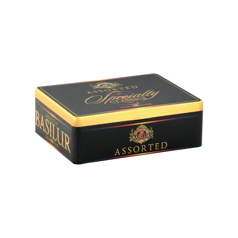 Черный и зеленый чай ‘SPECIALTY CLASSIC’ 60 пакетиков чай в металлической подарочной упаковке BASILUR 115 гр.