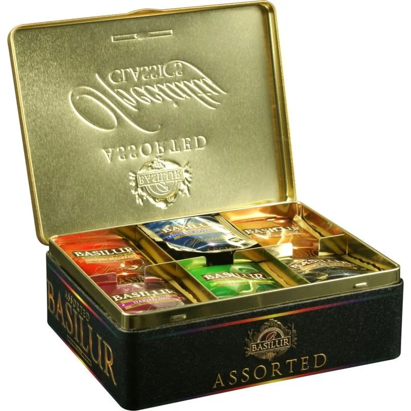 Melnā un zaļā tēja ‘SPECIALTY CLASSIC’ 60 paciņas tēja metāla dāvanu iepakojumā BASILUR 115g