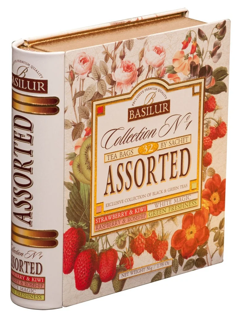 Zaļā un Melnā tēja "TEA BOOK "Collection Nr.1, 56g (metal) BASILUR