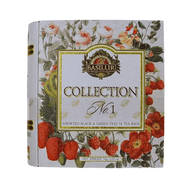 Zaļā un Melnā tēja "TEA BOOK "Collection Nr.1, 56g (metal) BASILUR