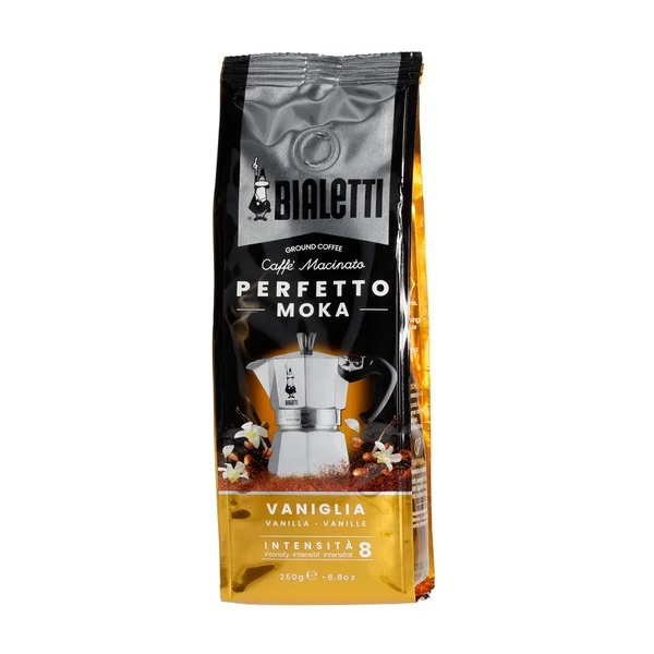 Ароматизированный молотый кофе Bialetti Perfetto Moka ванильный 250g