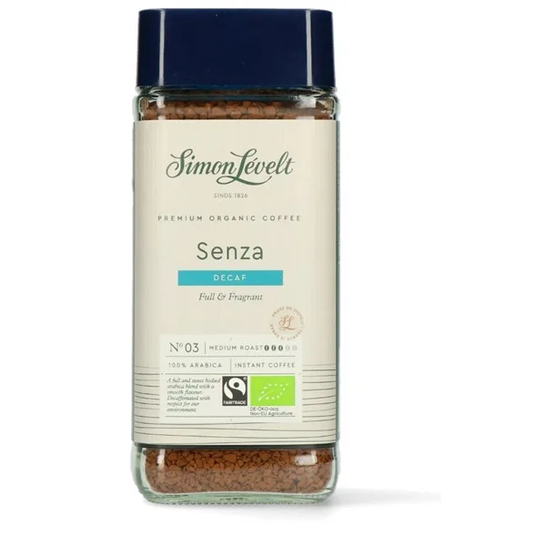 Simon Lévelt organic био растворимый кофе без кофеина 100g