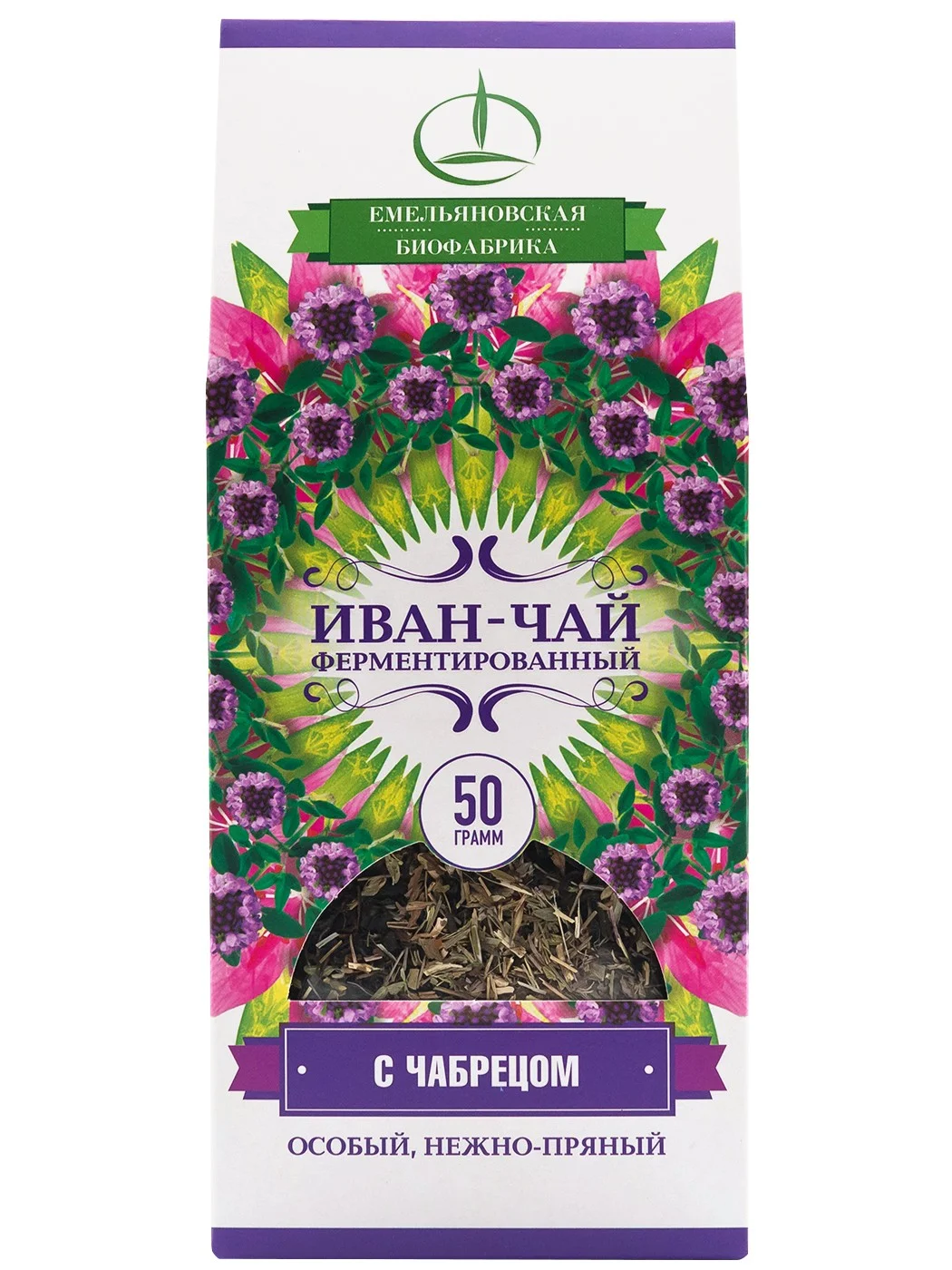 Biofabrika Ivan Tea ugunspuķes tēja lapu ar timiānu 50g s čabrecom