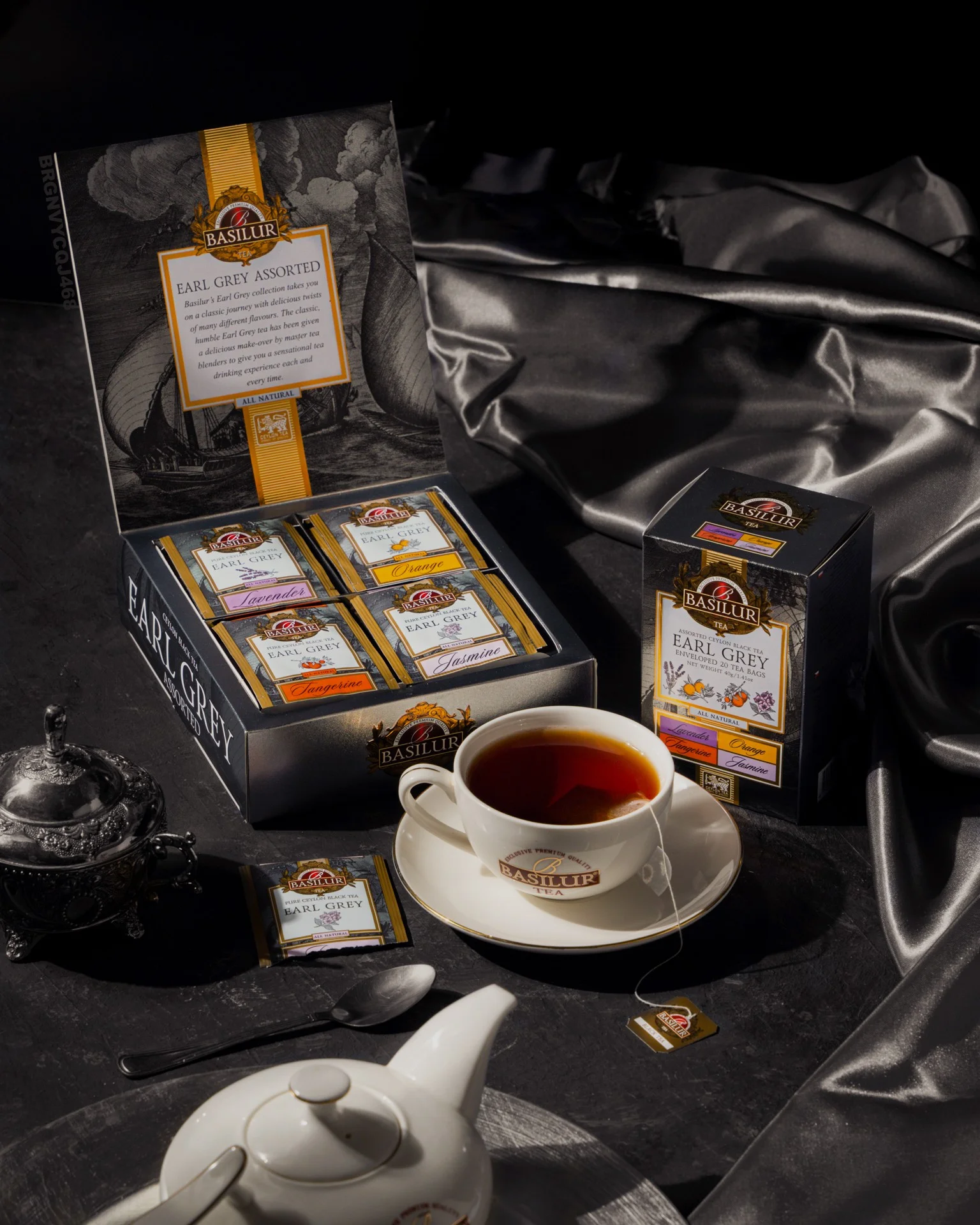 Melnā tēja EARL GREY ASSORTED (40x2g) Basilur