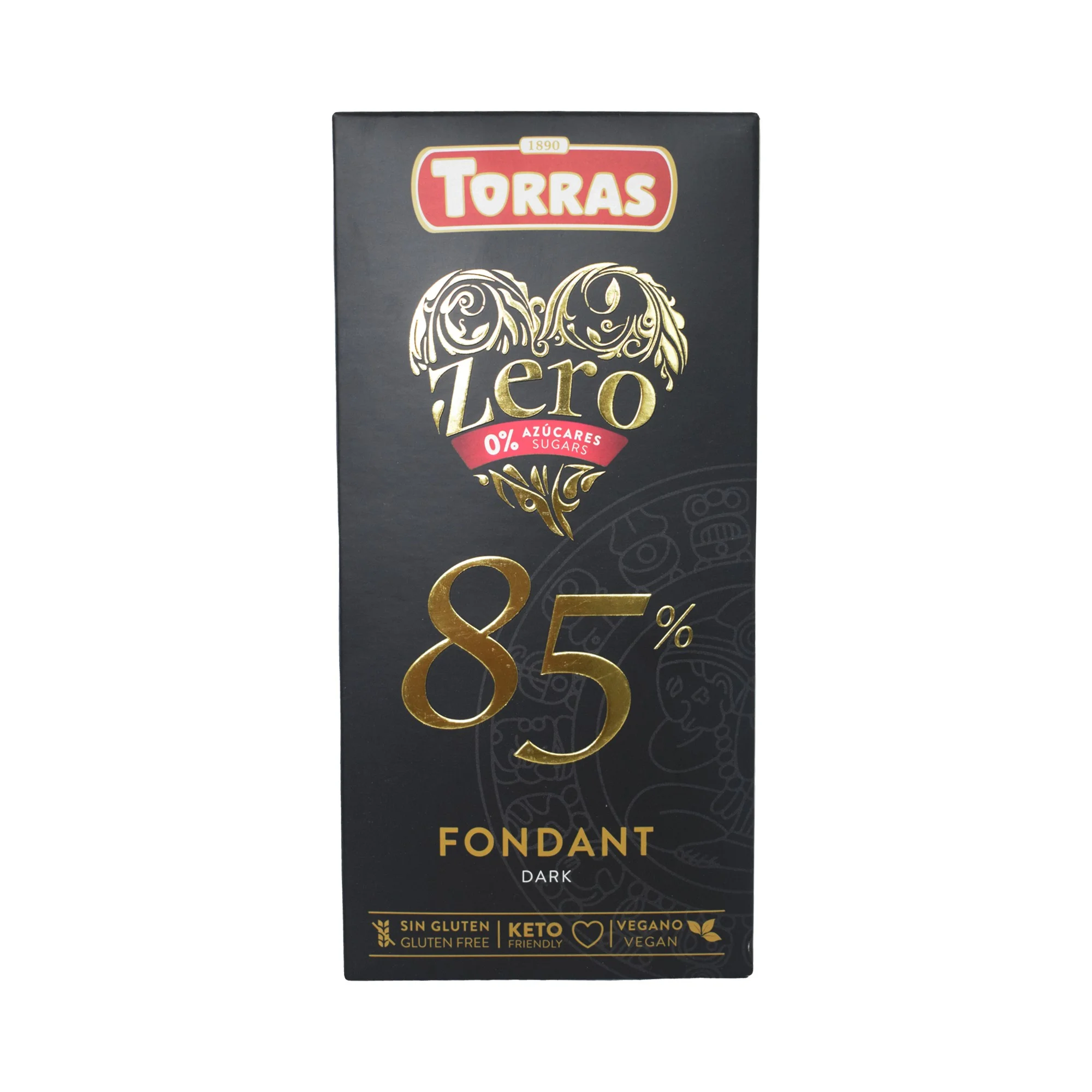 Темный шоколад Fondant 85%, Torras Zero, 100 г