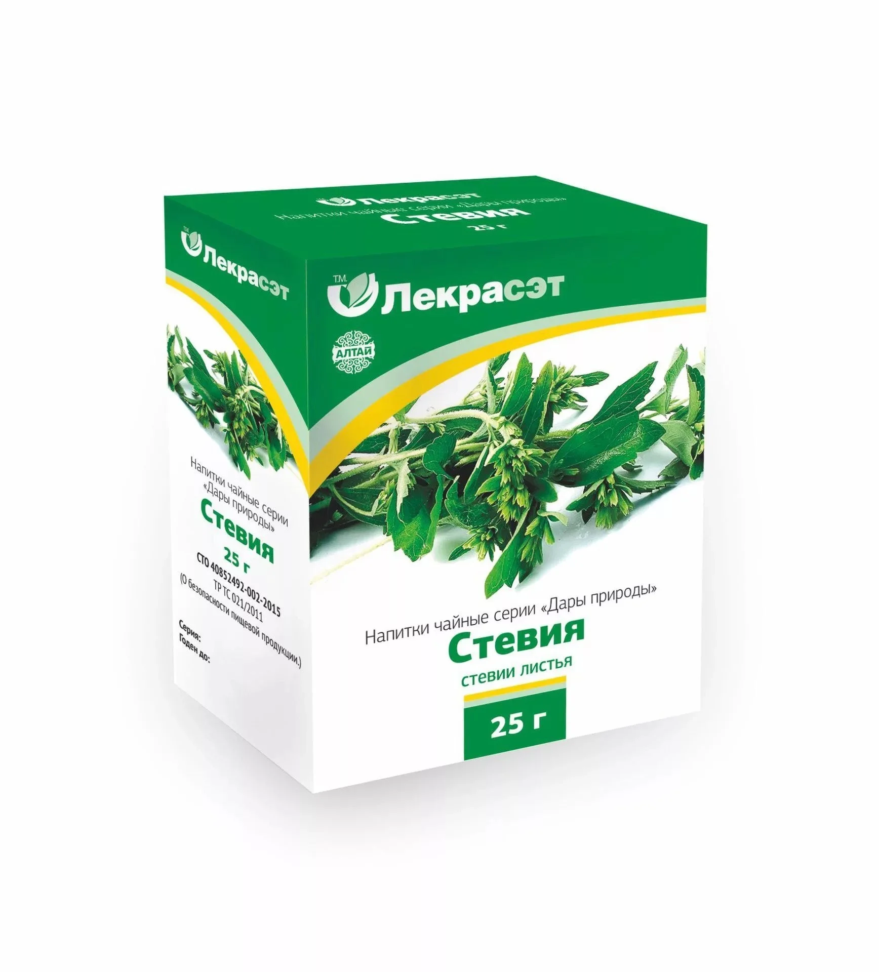 СТЕВИЯ  ЛИСТ 25 г Лекрасэт