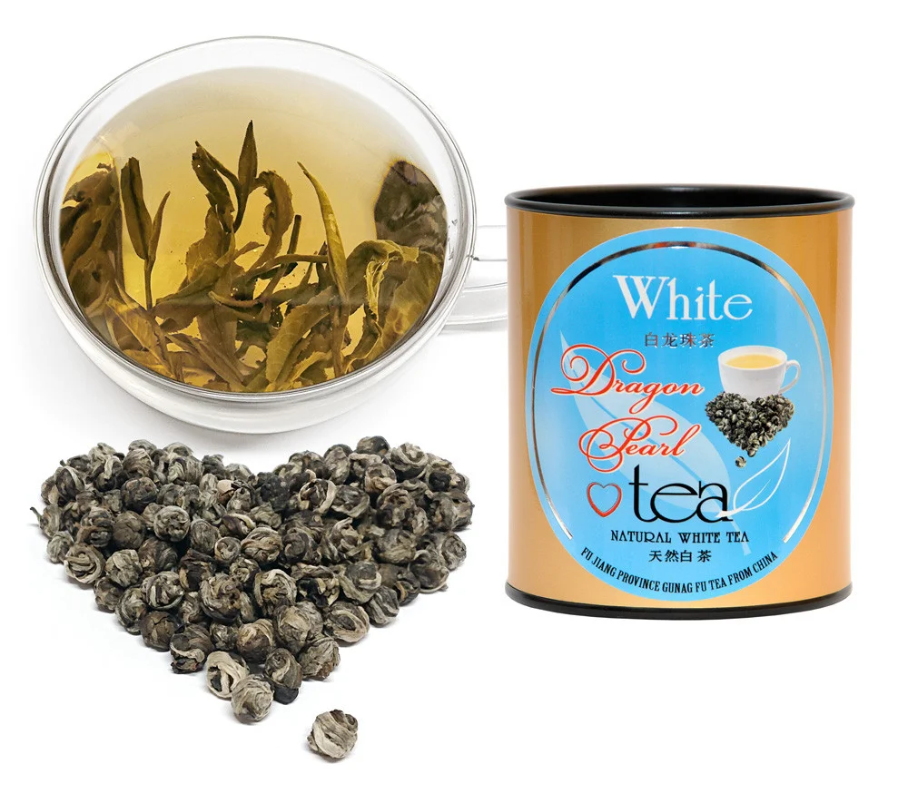 „DRAGON PEARL” White tea - Ekskluzīva Ķīnas Baltā tēja „Pūķa pērle”, 100g