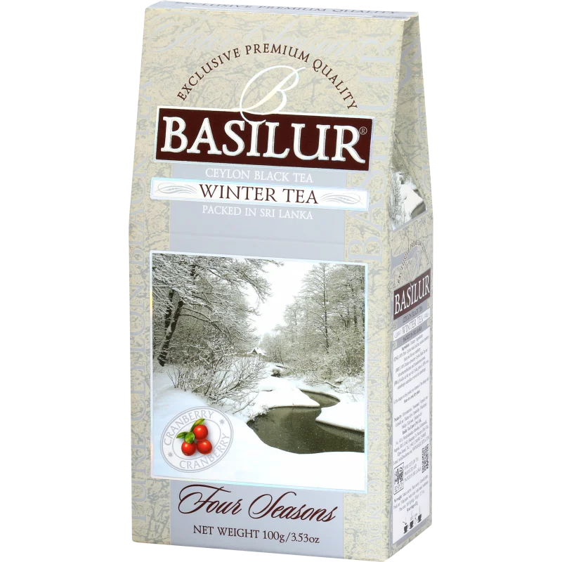 BASILUR WINTER TEA черный чай с клюквой 100г 4 Seasons