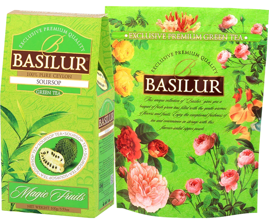 Zaļā tēja ar anonu ’SOURSOP’ Basilur 100g