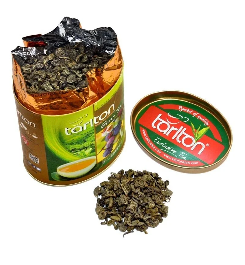 Tarlton melleņu Ceilonas zaļā beramā lielo lapu tēja, Melleņu Zaļā tēja, 100 g