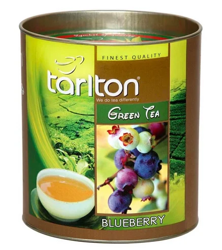 Цейлонский зеленый крупнолистовой чай Tarlton с черникой , 100г