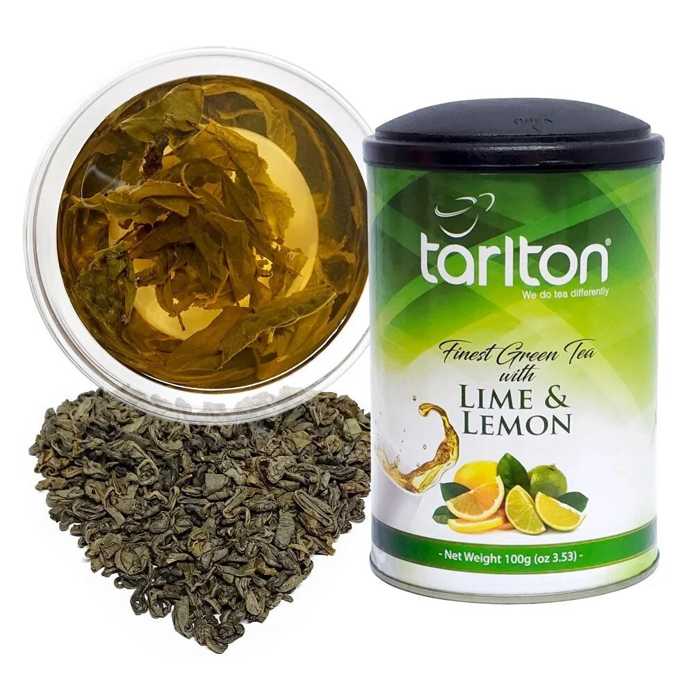 TARLTON Citrons Laims Ceilonas Zaļā beramā lielo lapu tēja, 100g