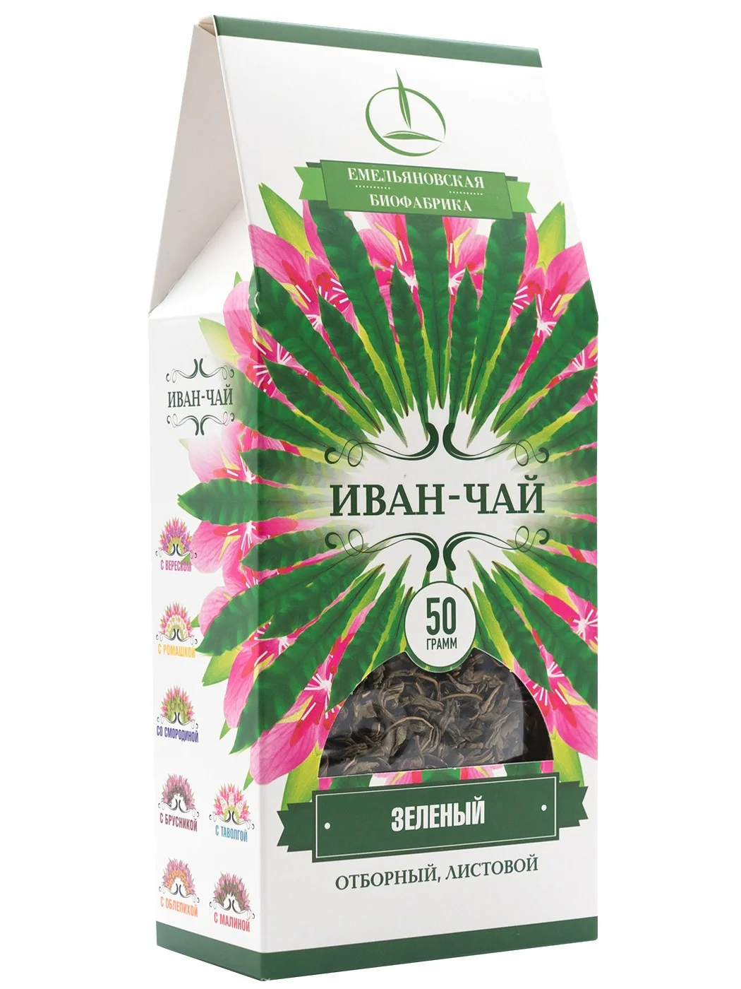 Biofabrika Ivan-tējas zaļās lapas, 50 g