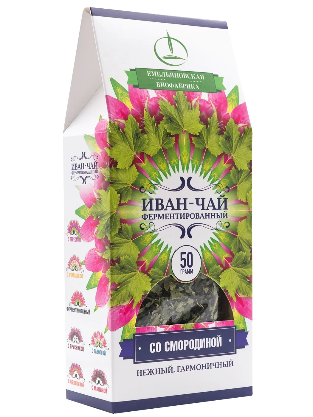 Biofabrika Ivan Tea ugunspuķes tēja lapu ar upeņu lapām 50g