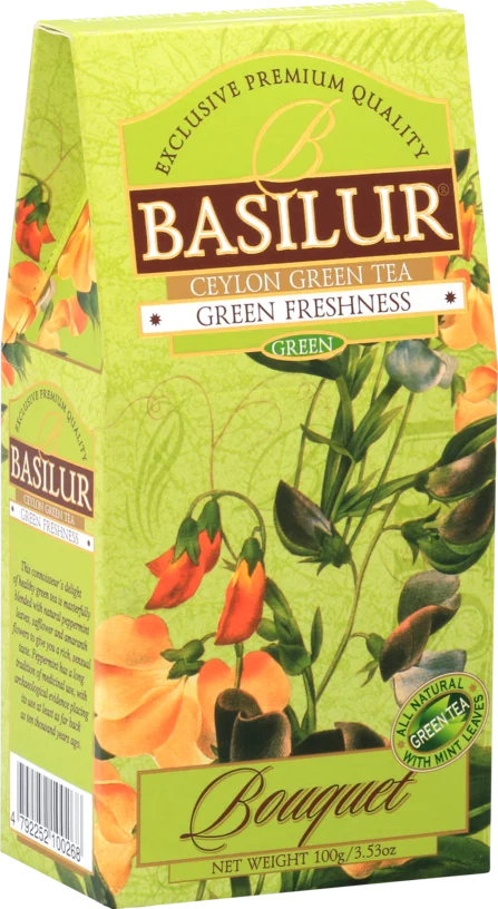 Зеленый чай GREEN FRESHNESS BASILUR 100ГР