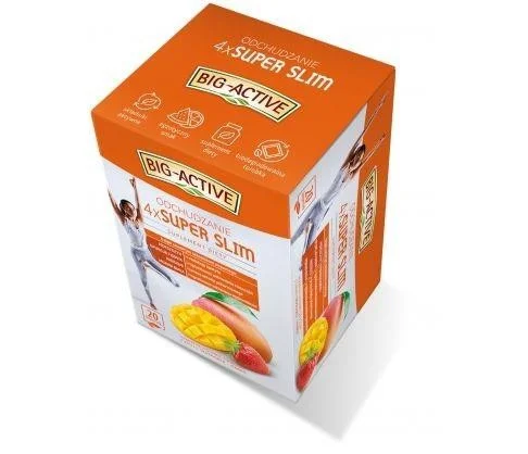 Big-Active 4 x Super Slim tievēšanas tēja 20 paciņas x 2g