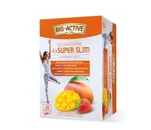 Big-Active 4 x Super Slim чай для похудения в пакетиках 20шт x 2г