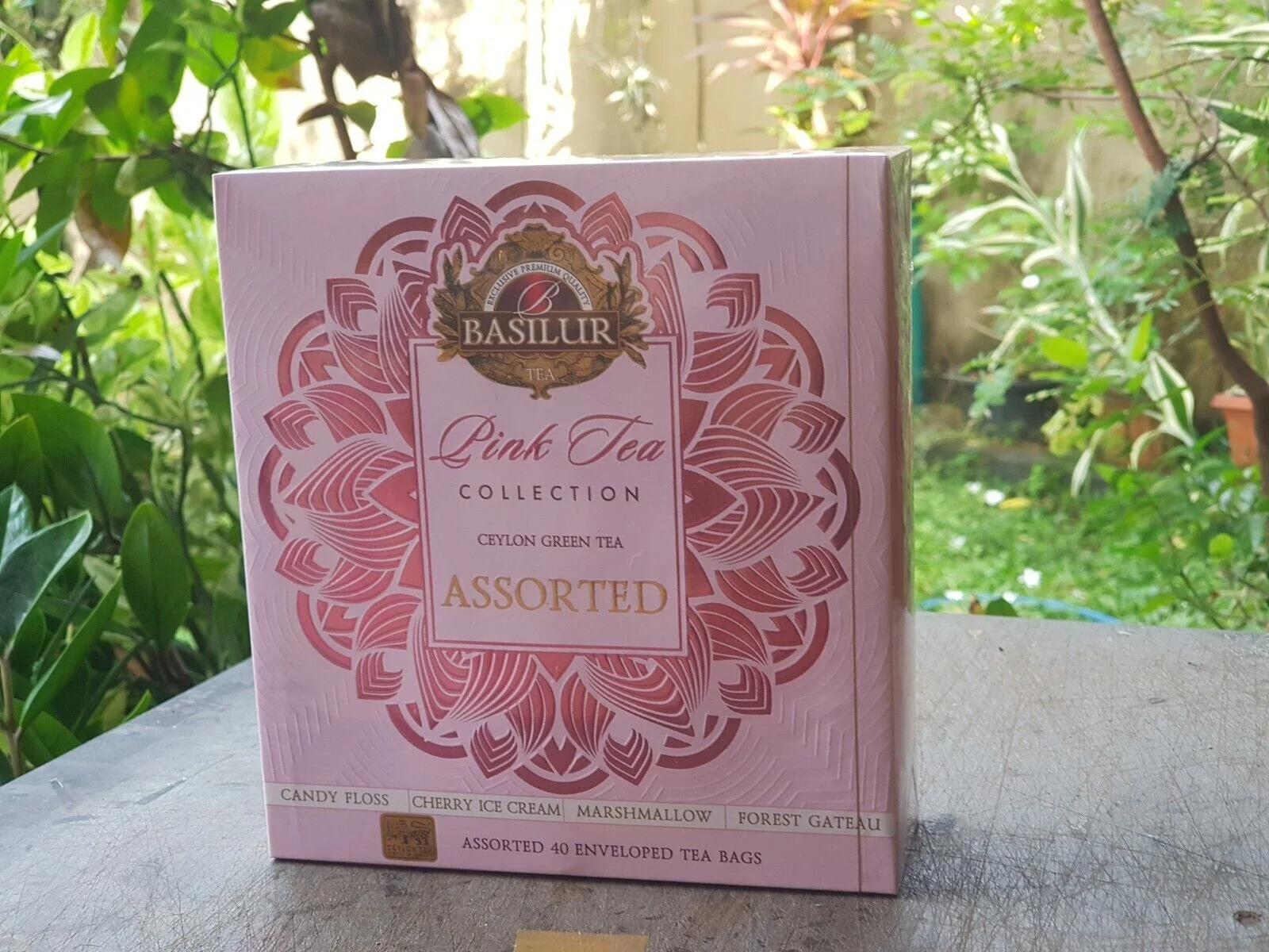 PINK TEA Assorted Zaļā tēja 40 paciņas x1.5g Basilur