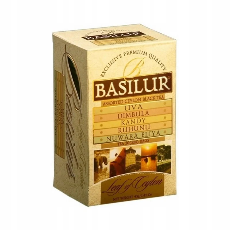“Leaf of Ceylon’’ Черный чай ASSORTY 25 пакетиков Basilur