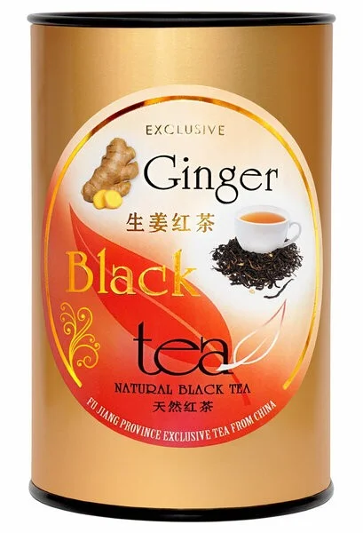 Эксклюзивный китайский черный чай с типсами и натуральным Имбирем, 80 г.