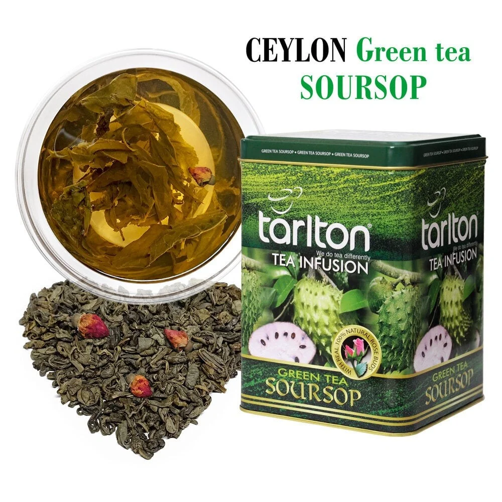 Ceilonas lielo lapu zaļā tēja SOURSOP, TARLTON, 250g