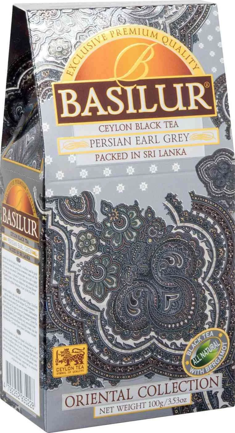 Чёрный чай ORIENTAL PERSIAN EARL GREY Basilur 100g картон