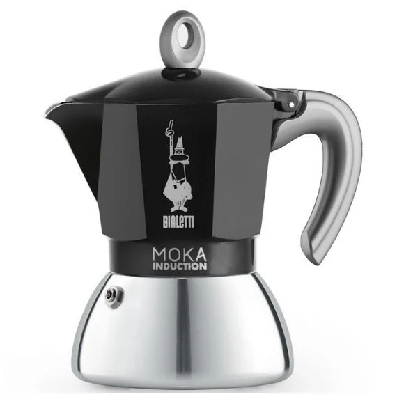 Bialetti Moka Induction 6 чашек 280 мл кофеварка Чёрная