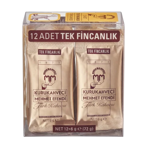 Турецкий молотый Кофе Мехмет Эфенди 6г x 12