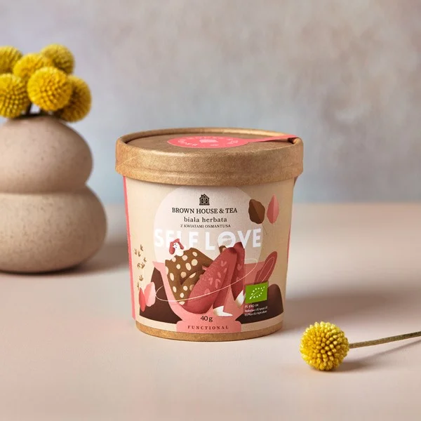 Brown House & Tea Self Love - Mīli Sevi - beramā baltā tēja ar osmantusu 40g BIO