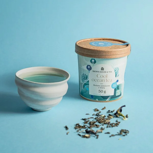 Brown House & Tea Cool Ocean Tea - Okeāna Tēja - Zilās Tējas Ančan un Zaļās Tējas maisījums 50g