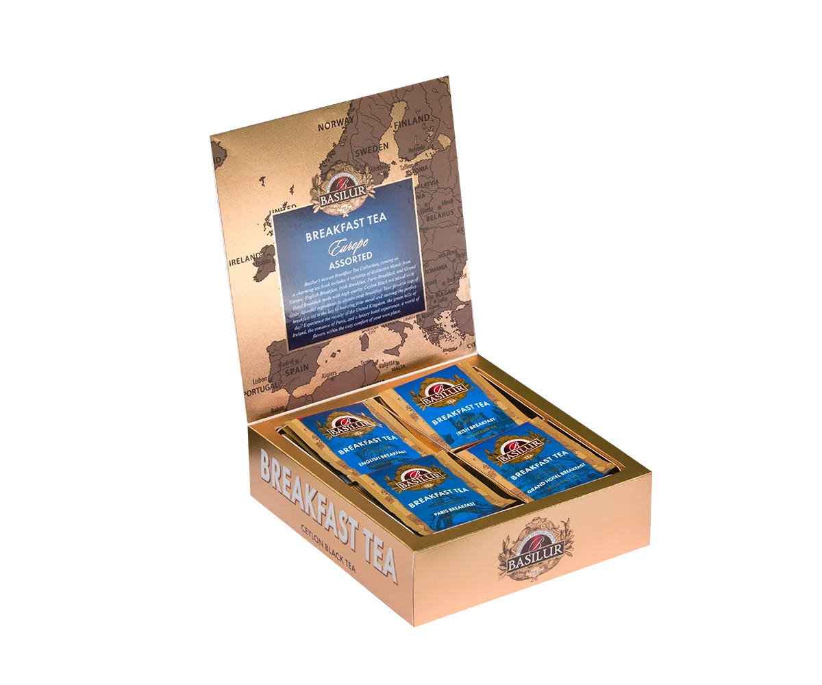 Чай черный ЕВРОПЕЙСКИЙ ЗАВТРАК Ассорти 40ПАК 80g Basilur