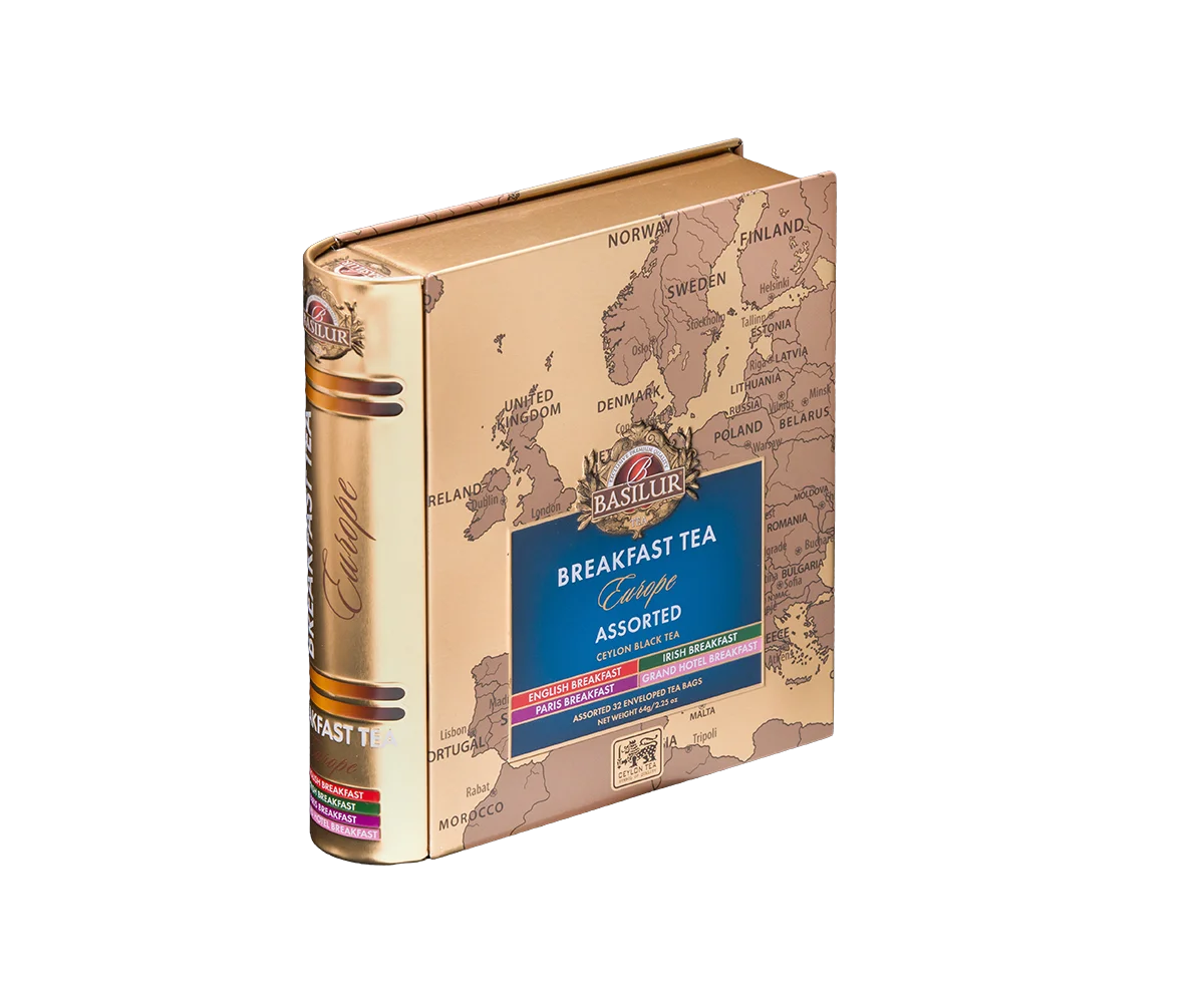 Чай черный КНИГА ЕВРОПЕЙСКИЙ ЗАВТРАК Ассорти 32x2g Basilur