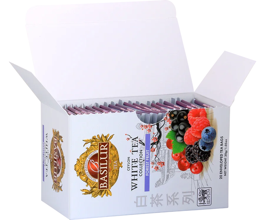 Basilur Baltā tēja Meža ogas paciņās 1,5g * 20EN 30g