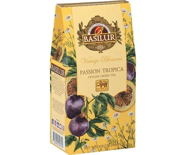 Зелёный чай VINTAGE BLOSSOMS Passion Tropica 75г BASILUR