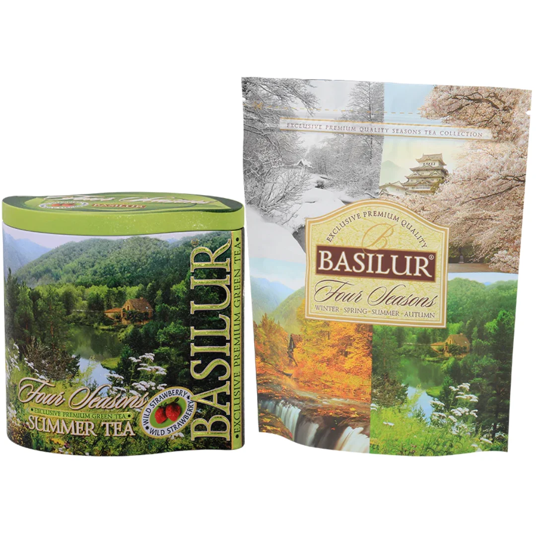 BASILUR SUMMER TEA zaļā tēja 100G 4 Seasons