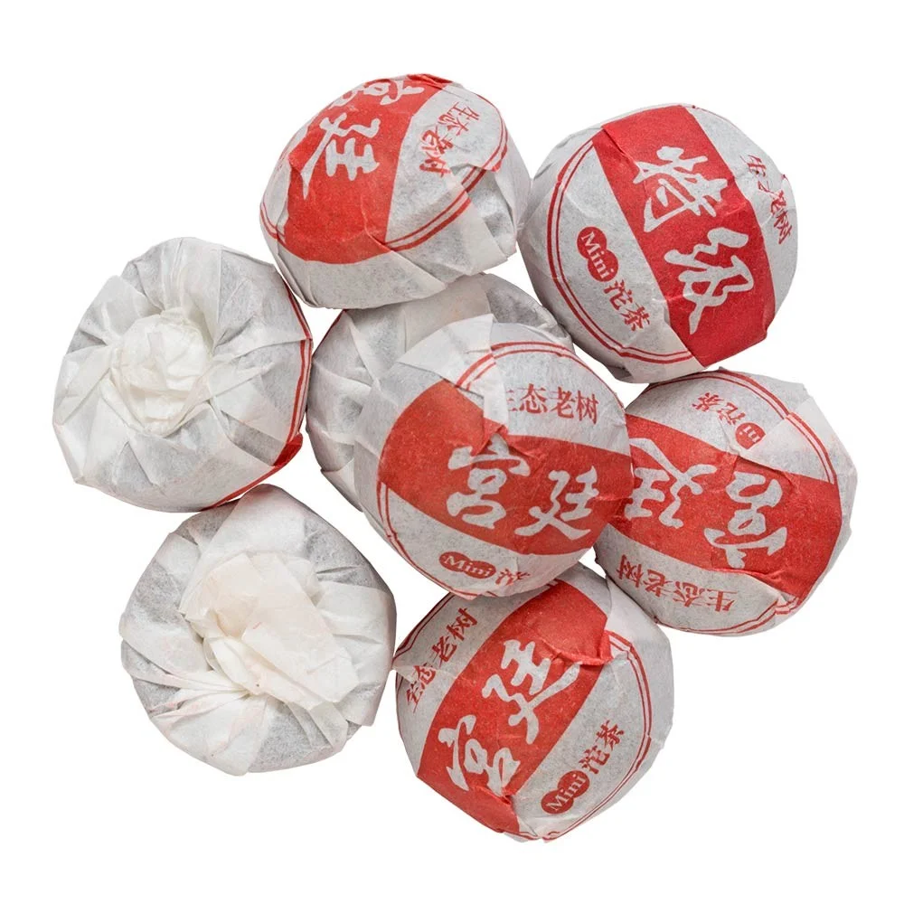 Мини гнёздышко из Шу пуэра Simao Special Grade Pu-erh Mini Buns | Te Ji Pu Er Mini Tuo Cha 10шт x 5г комплект