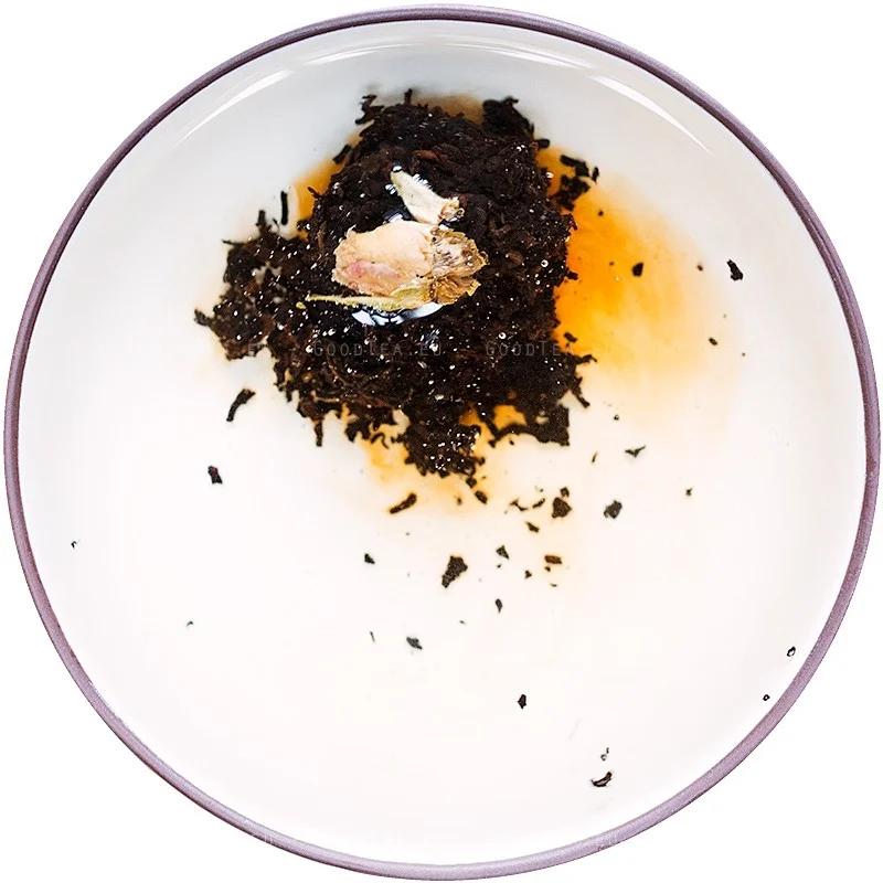 Mini nogatavināta Pueras tēja „Putnu ligzdiņa” ar rozi 2011 Menghai | Mei Gui Shu Cha GT