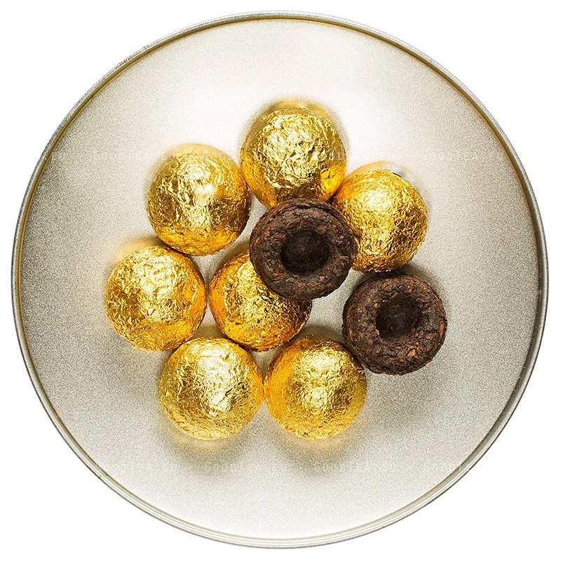 Mini nogatavināta Pueras tēja „Putnu ligzdiņa” ar rozi 2011 Menghai | Mei Gui Shu Cha GT