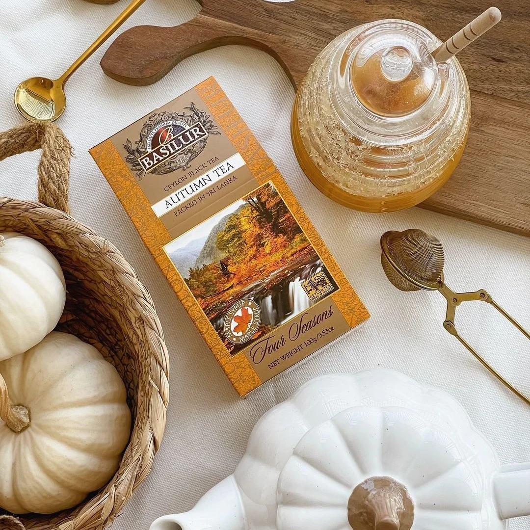 BASILUR AUTUMN TEA melna tēja 100G 4 Seasons kartona pac.