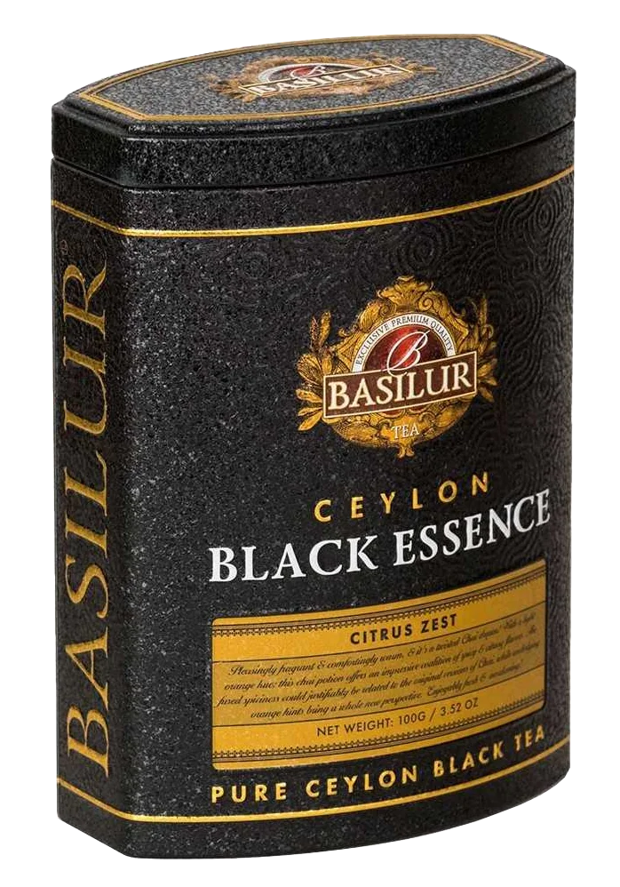 Чёрный чай BLACK ESSENCE CITRUS ZEST 100г метал.банка Basilur