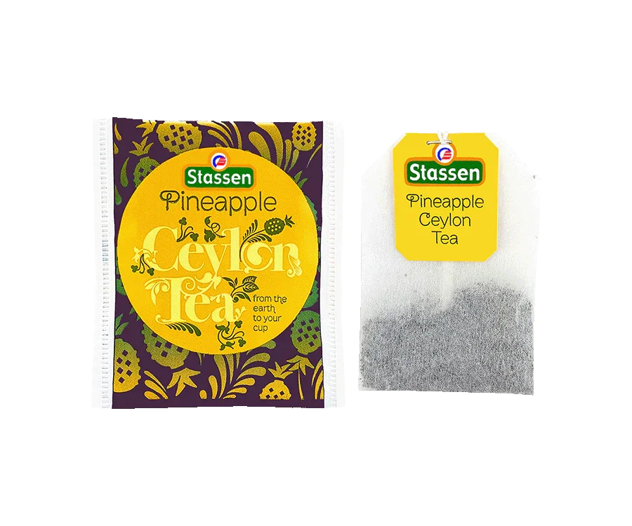 Stassen melna tēja ar ananāsu aromātu 25 tējas maisiņi