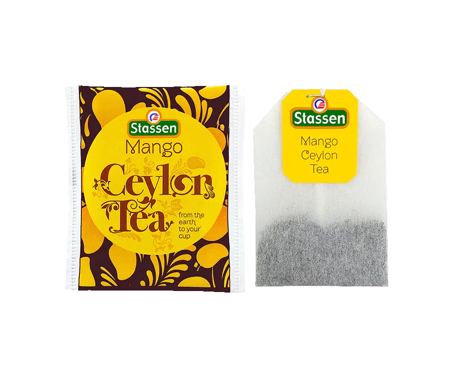 Stassen melna tēja ar mango aromātu 25 tējas maisiņi