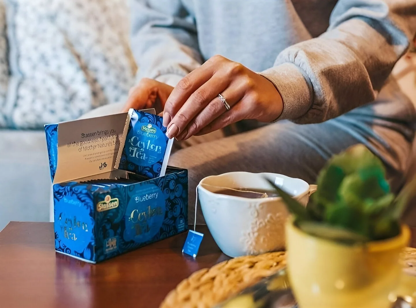 Stassen melna tēja ar melleņu aromātu 25 tējas maisiņi